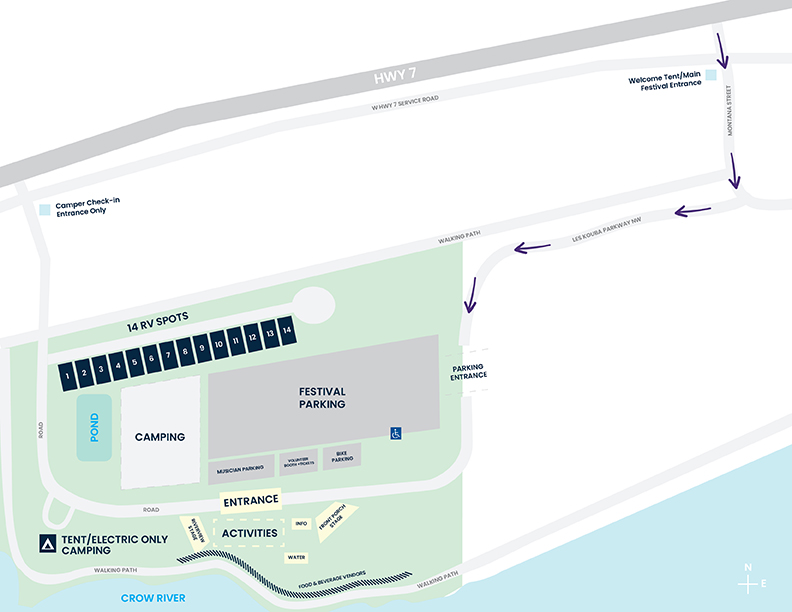 RV Camping Sites RiverSong Music Festival