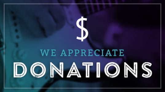 we appreciate donations